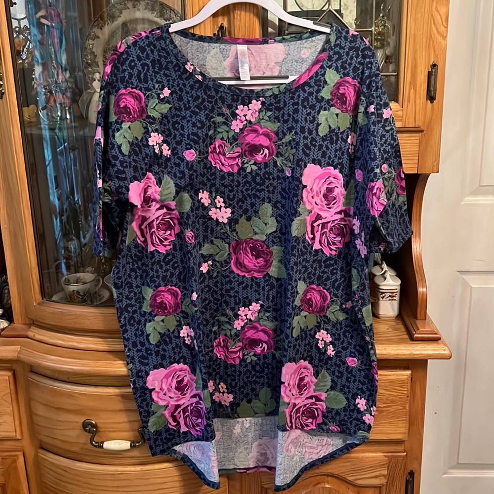 Animal Print and Floral Irma Tunic M